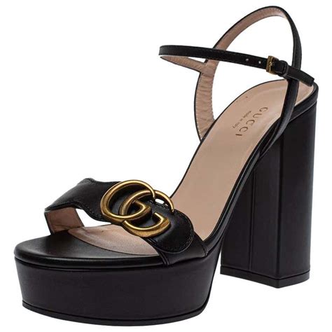 Gucci Marmont Gg Ankle Strap Sandals For Sale On 1stdibs