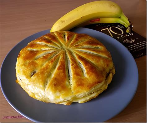 Recette de Galette des rois banane coco pépites de chocolat