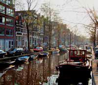 Egelantiersgracht Is A Small Canal In Amsterdam The Netherlands