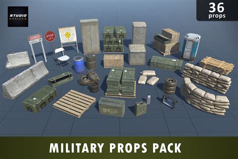 Military Props Pack 3d Props Unity Asset Store