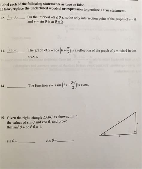 Solved Label Each Of The Following Statements As True Or Chegg