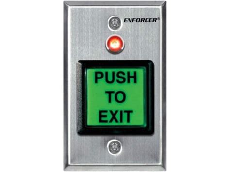 Seco Larm Enforcer Push To Exit Plate Illuminated With Timer SD 7623