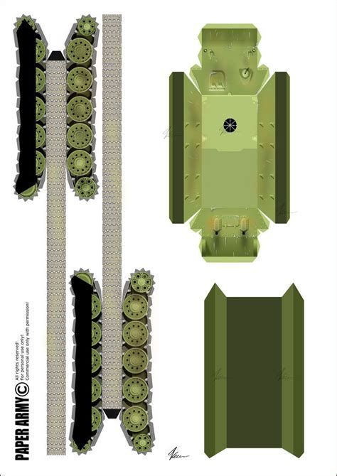 Pin On Paper Tank Model Template T Stz