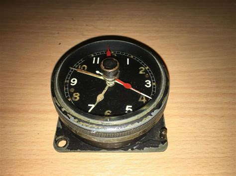 Ww2 Raf Original Fully Working Spitfire Hurricane Cockpit Clock 1784084358