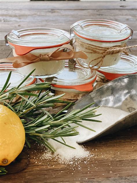 Lemon Rosemary Sugar Scrub