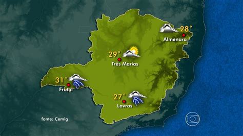 Frente fria se aproxima de Minas e começa a mudar o tempo em algumas