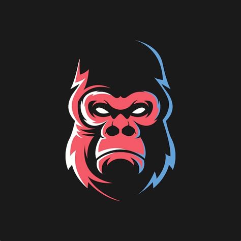 Kingkong Face Logo Vector Premium Vector Freepik Vector Logo Images