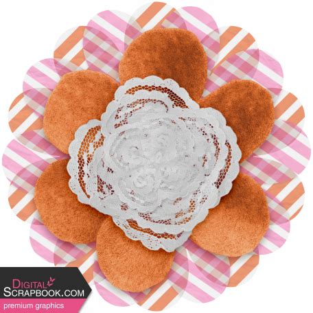 Good Life Oct 21 Flower Layered Pink Orange White Graphic By Marisa