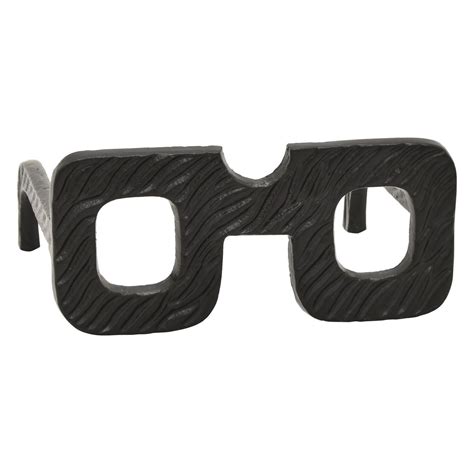 Square Black Glasses Sculpture | Home Accents | AFW.com