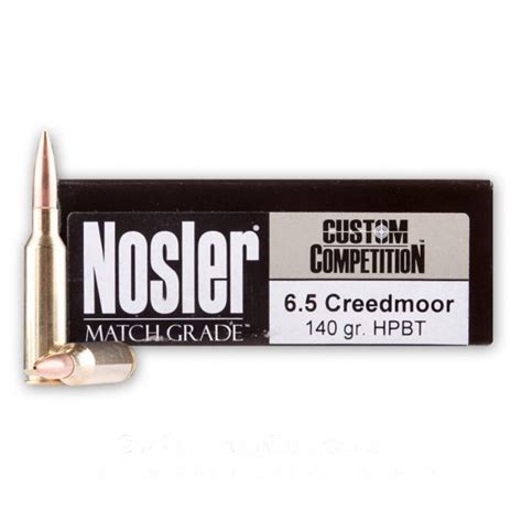 6 5 Creedmoor 140 Grain Custom Competition HPBT Nosler Match Grade