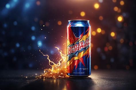 Premium Photo Creative Concept Banner To Advertise An Energy Drink Ai