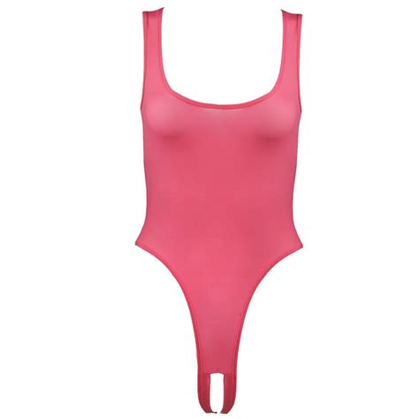 Buy Iiniim Women S Sexy Lingerie One Piece High Cut Teddy Bodysuit Open Crotch Underwear Online