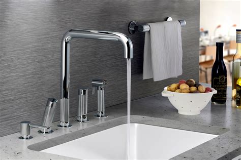 how to replace the kitchen faucet with 3 holes?