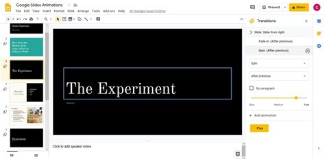 How to Use Google Slide Animations and Transitions
