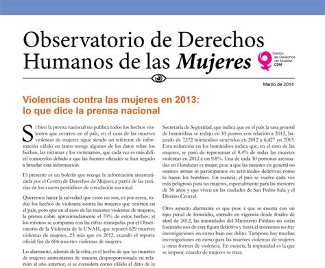 Violencias Contra Las Mujeres En 2013 Lo Que Dice La Prensa Nacional