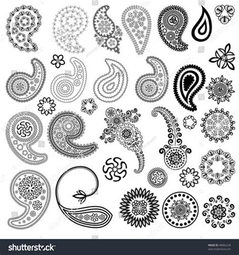 Paisley Vector Elements Stock Vector Shutterstock