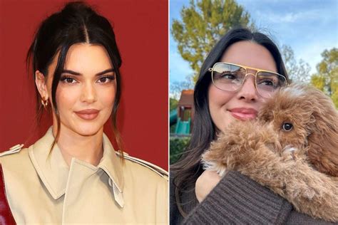 Kendall Jenner Is All Smiles As She Cuddles Pooch In Adorable Photo