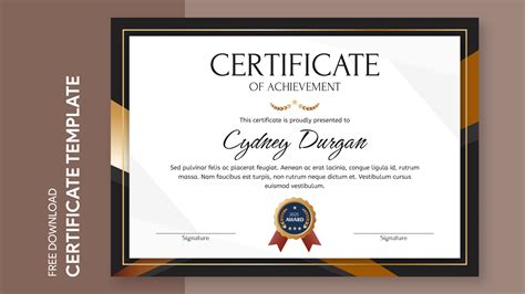 Award Certificate Free Google Docs Template - gdoc.io