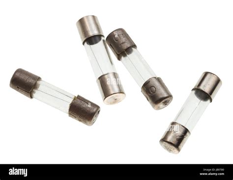 Several Thermal Fuses Isolated On White Background Stock Photo Alamy