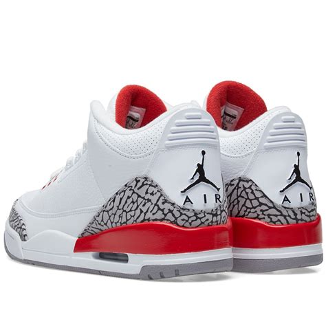 Air Jordan 3 Retro White, Fire Red, Grey & Black | END. (US)