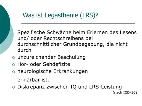 Ppt Vortrag Legasthenie Im Jugend Und Erwachsenenalter Powerpoint