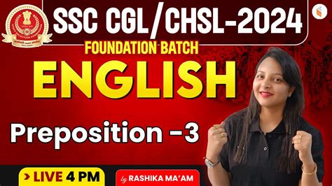 Ssc Foundation Batch Ssc Cgl Chsl English Preposition