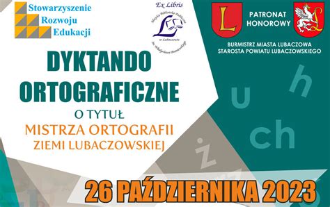 Dyktando ortograficzne o tytuł Mistrza Ortografii Ziemi Lubaczowskiej