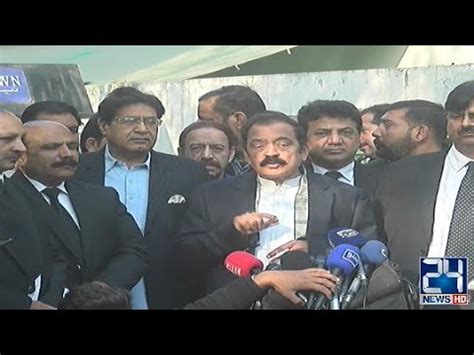 Federal Interior Minister Rana Sanaullah Media Talk Youtube