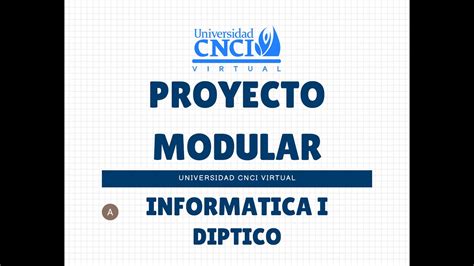 M Inform Tica I Fln D Proyecto Modular Youtube