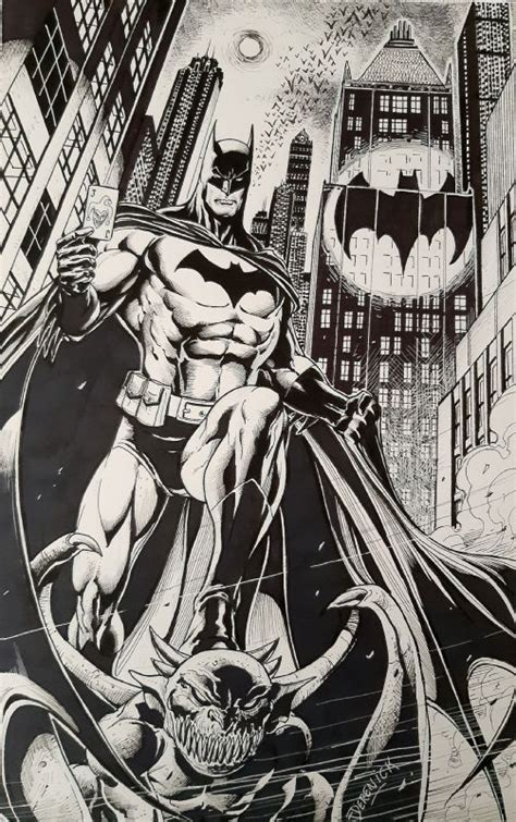 Tom Derenick in Juan Luis Sánchez s Batman Collection Comic Art