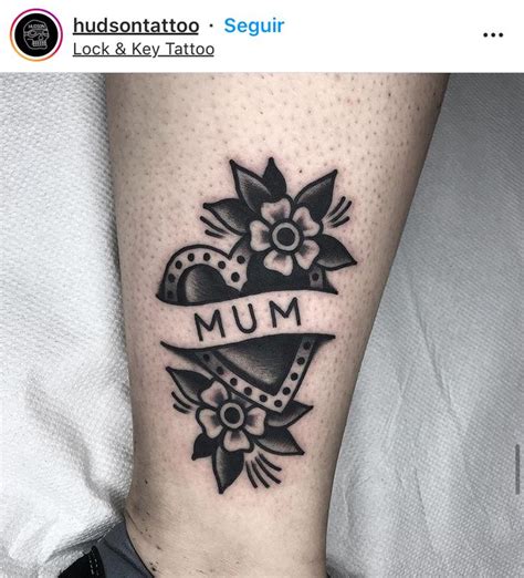 A Black And White Photo Of A Woman S Foot With The Word Mum On It