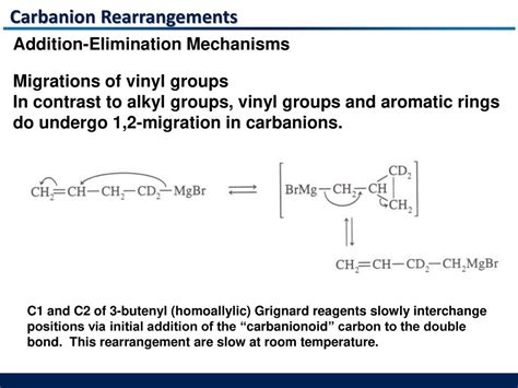 8 Rearrangements Of Carbanions And Free Radicals Ppt Download