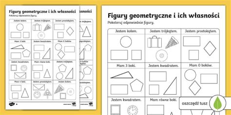 Figury Geometryczne Klasa 4 Karty Pracy Twinkl