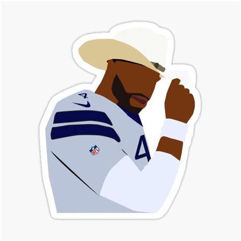 Dak Prescott Sticker Decal Glossy Football 3x4 Funny Hurdle Etsy