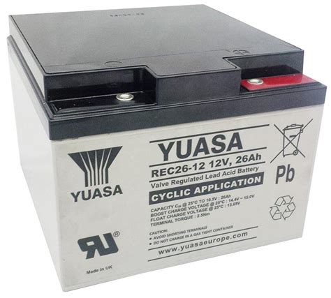 12v 26ah Vrla Deep Cycle Battery Yuasa Cpc