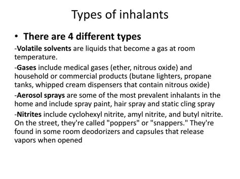 Ppt Inhalants Powerpoint Presentation Free Download Id 1967240