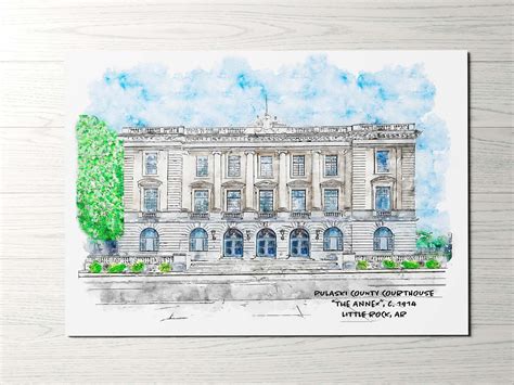 Pulaski County Courthouse “The Annex”, Little Rock, Arkansas Art Print ...