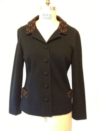 Fab Vtg 60s Catalina Wool Knit Cardigan Jacket Jacqua Gem