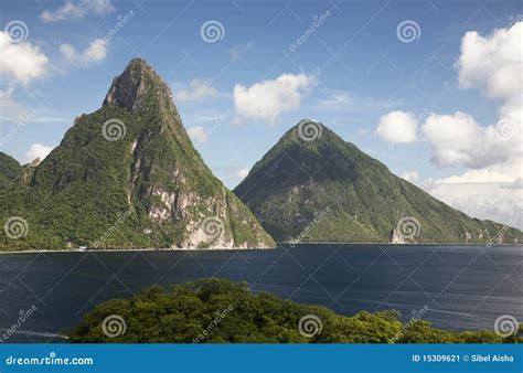 Pitons Of St. Lucia Stock Image - Image: 15309621