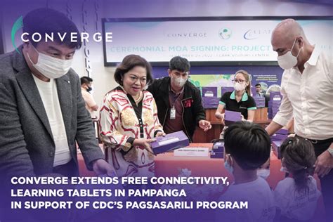 Converge Extends Free Connectivity Learning Tablets In Pampanga In