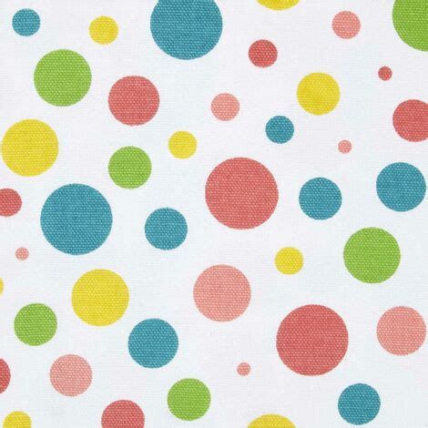 Homescapes Tissu Pois Polka Multicolores Coton