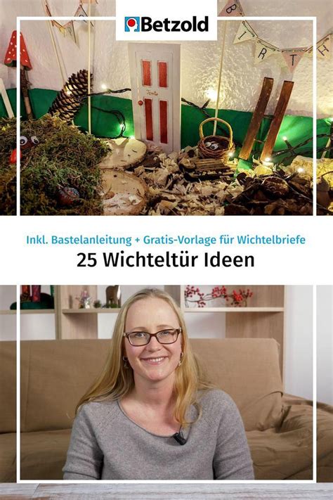 25 Wichteltür Ideen Bastelanleitung Gratis Vorlage für