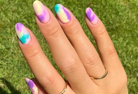 Summer Tie Dye Nails Atelier Yuwa Ciao Jp