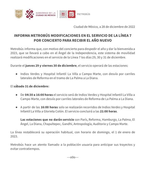 Metrobús CDMX on Twitter Tómalo en cuenta El 29 y 30 de diciembre