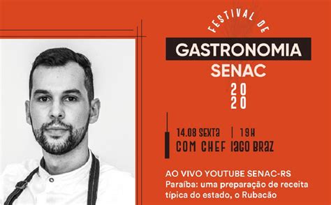 Senac Paraíba Participa Do Festival De Gastronomia Promovido Pelo