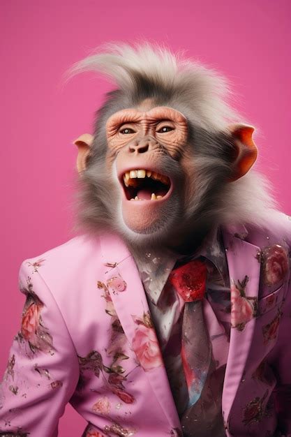 Monkey Wearing Makeup