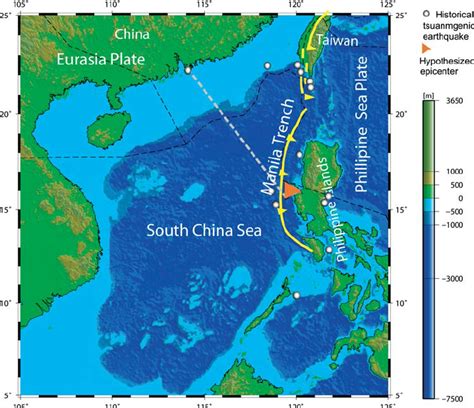 Topographic And Tectonic Map Of South China Sea And Its Adjacent