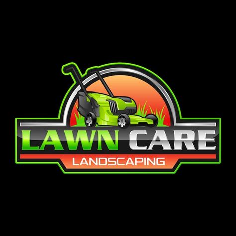 Premium Vector Lawn Mowing Logo Lawn Care