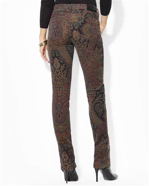 Paisley Corduroy Pants Pi Pants