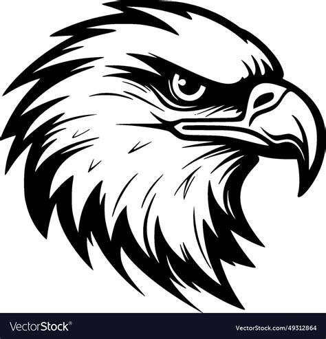 Eagle - minimalist and flat logo Royalty Free Vector Image